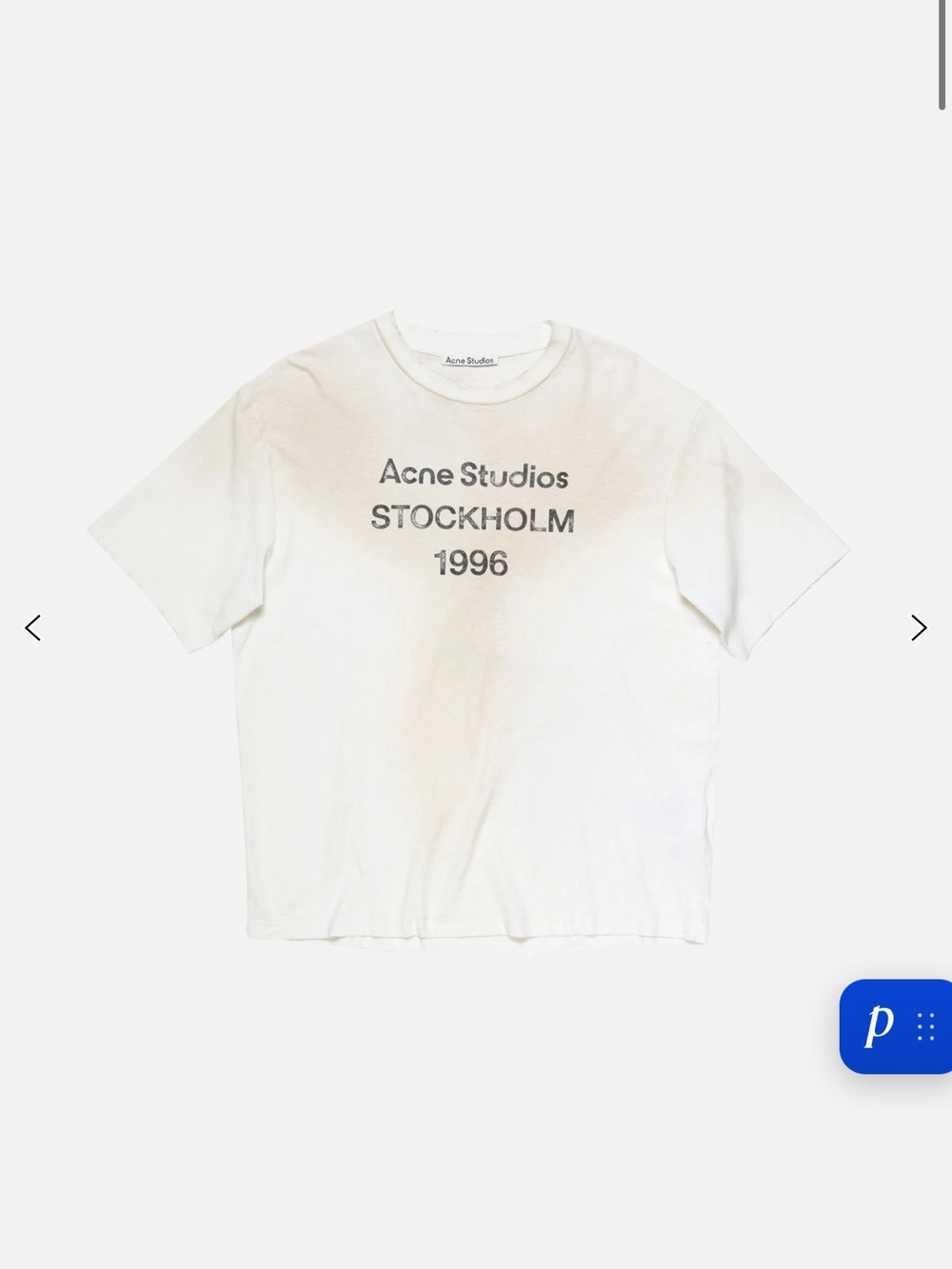 Acne Studios logo t shirt